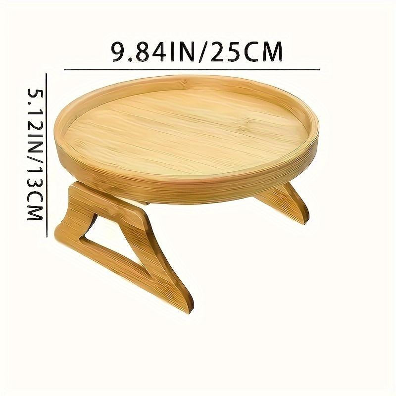 Foldable Bamboo Sofa Armrest Tray 9.84 Inches X 5.12 Inches Instant Stable Side Table for Sofas with 1 Attribute Listed