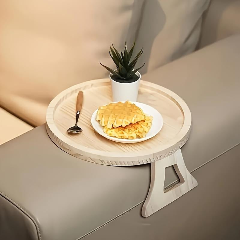 Foldable Bamboo Sofa Armrest Tray 9.84 Inches X 5.12 Inches Instant Stable Side Table for Sofas with 1 Attribute Listed